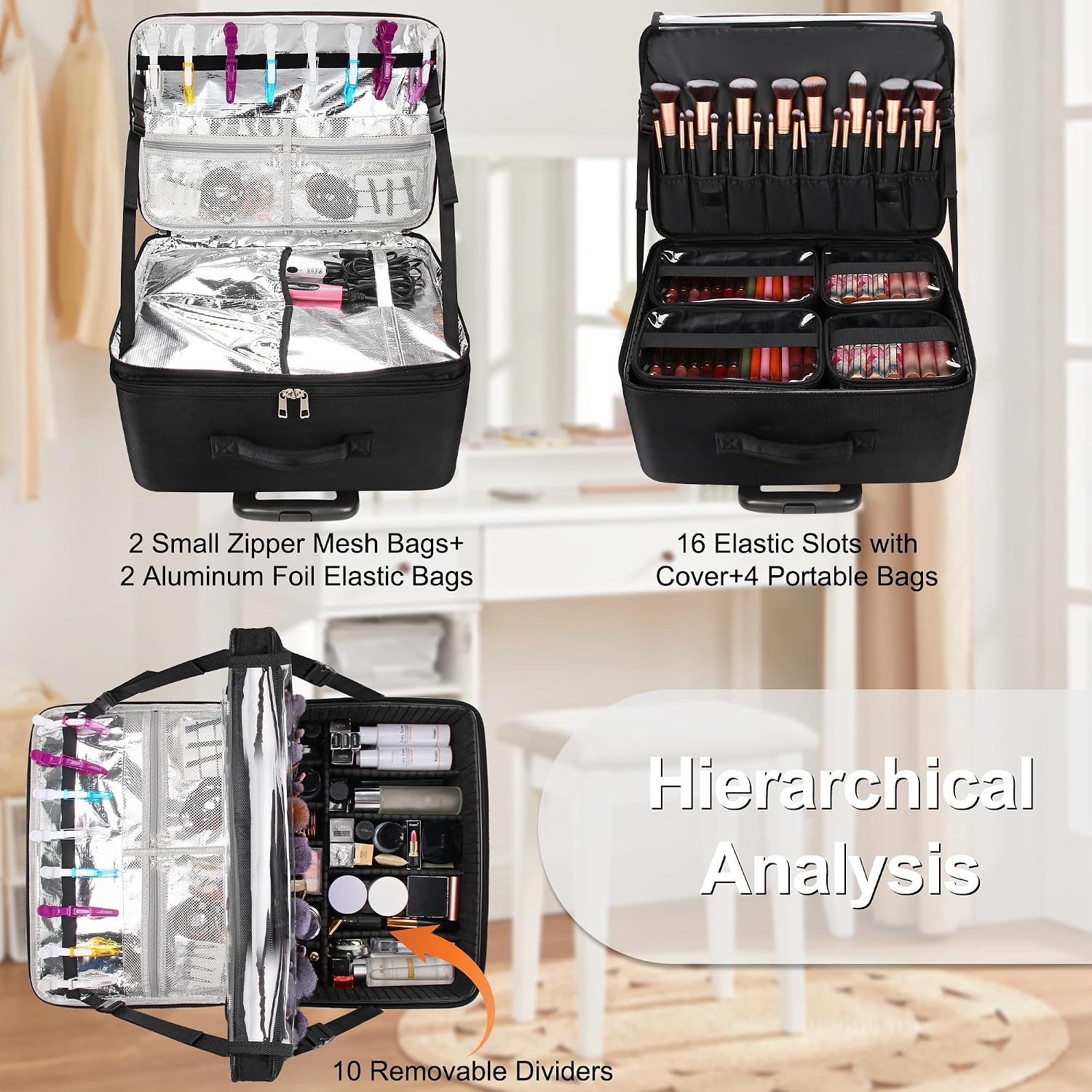 Valise de maquillage extra-lar - Travel Bags avis et prix