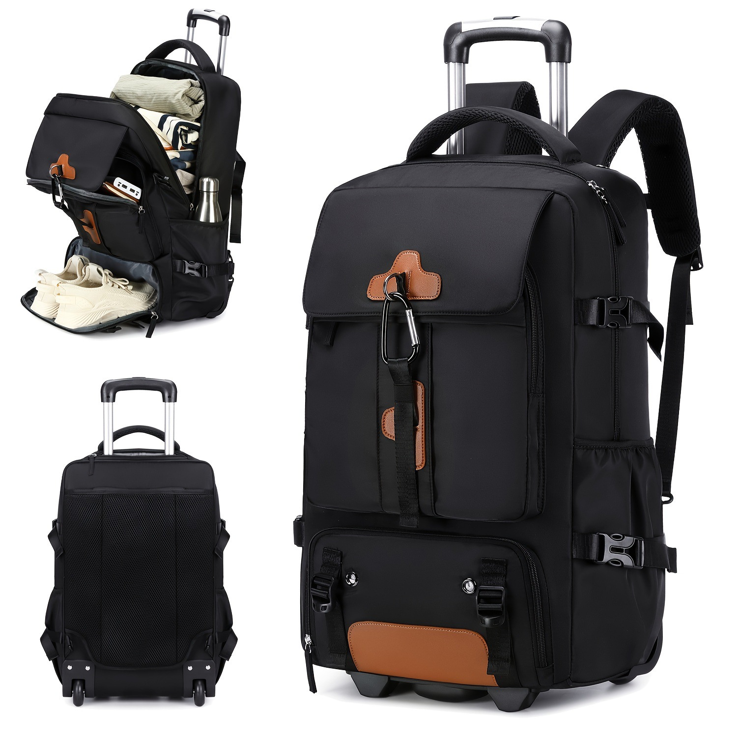 Sac à dos à roulettes grande c - Foldable Rolling Luggage Bag avis et prix