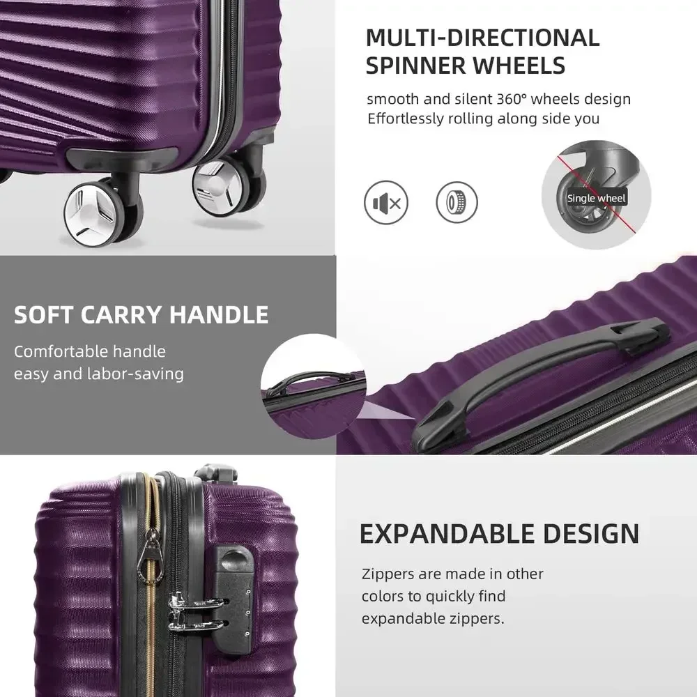 Ensemble de bagages rigides ex - Expandable Hard Shell Luggage Set avis et prix