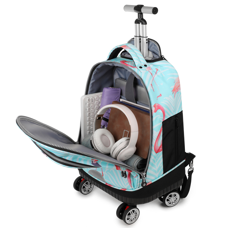 Sac à dos roulant avec roulett - Foldable Rolling Luggage Bag avis et prix