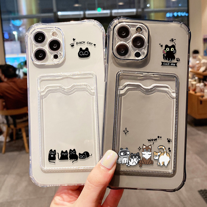 Coque de téléphone chat noir m - Wallets avis et prix