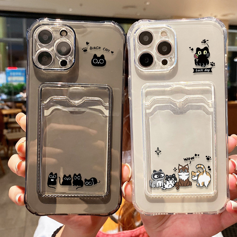 Coque de téléphone chat noir m - Wallets avis et prix