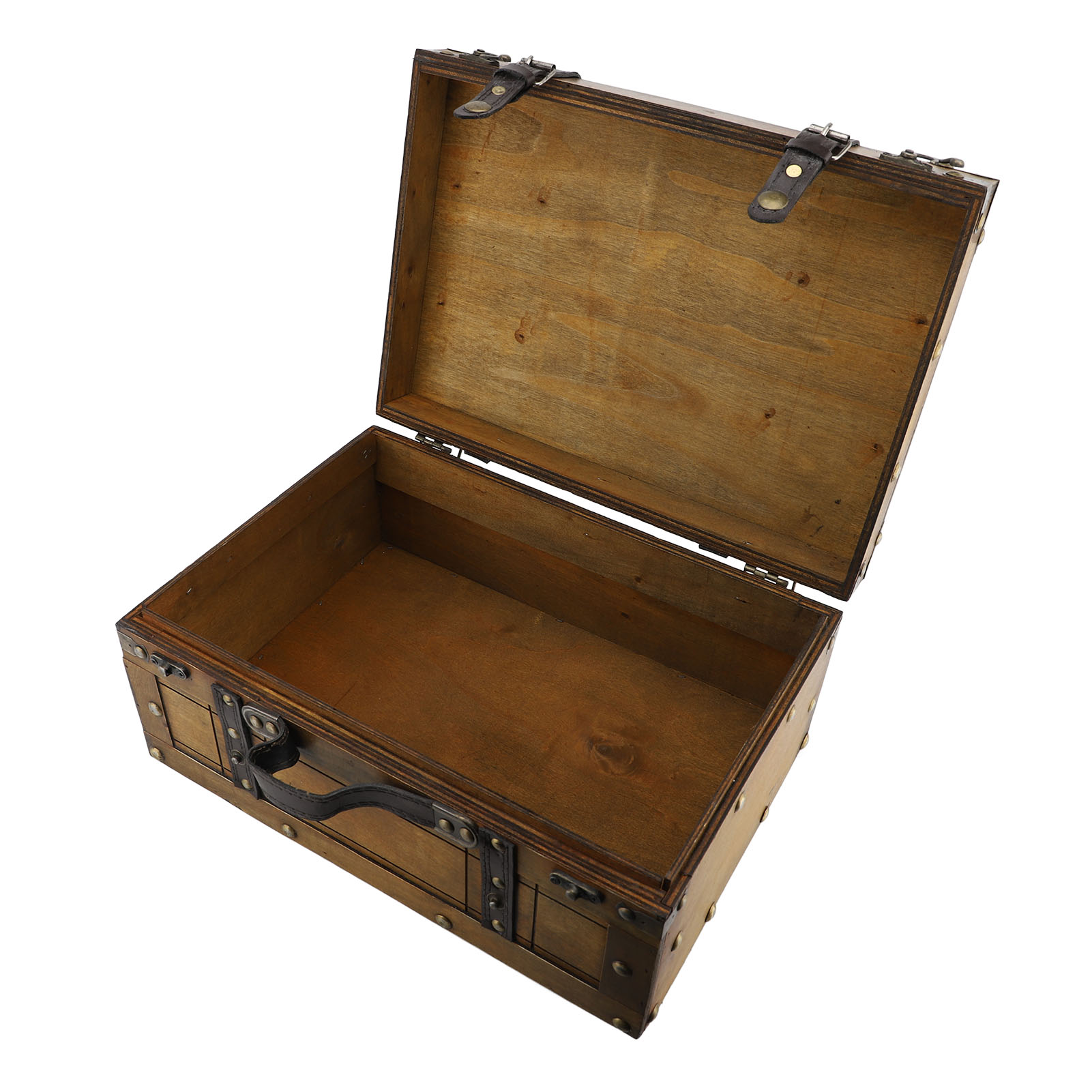 Valise rétro en bois synthétiq - Retro Vintage Trunk Suitcase avis et prix