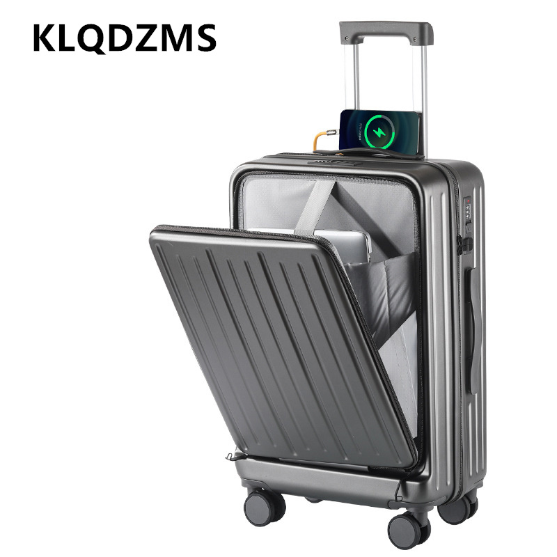KLQDZMS Valise de voyage à ouv - Front Opening Laptop Luggage 24 Inch avis et prix